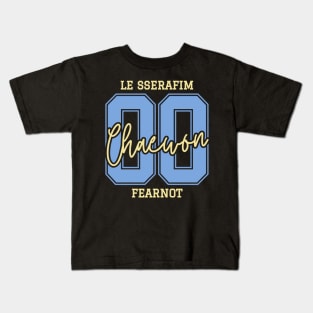 Chaewon Le Sserafim College Kids T-Shirt